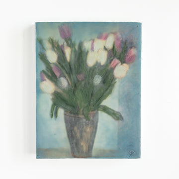 Tulips | 6x8 Encaustic