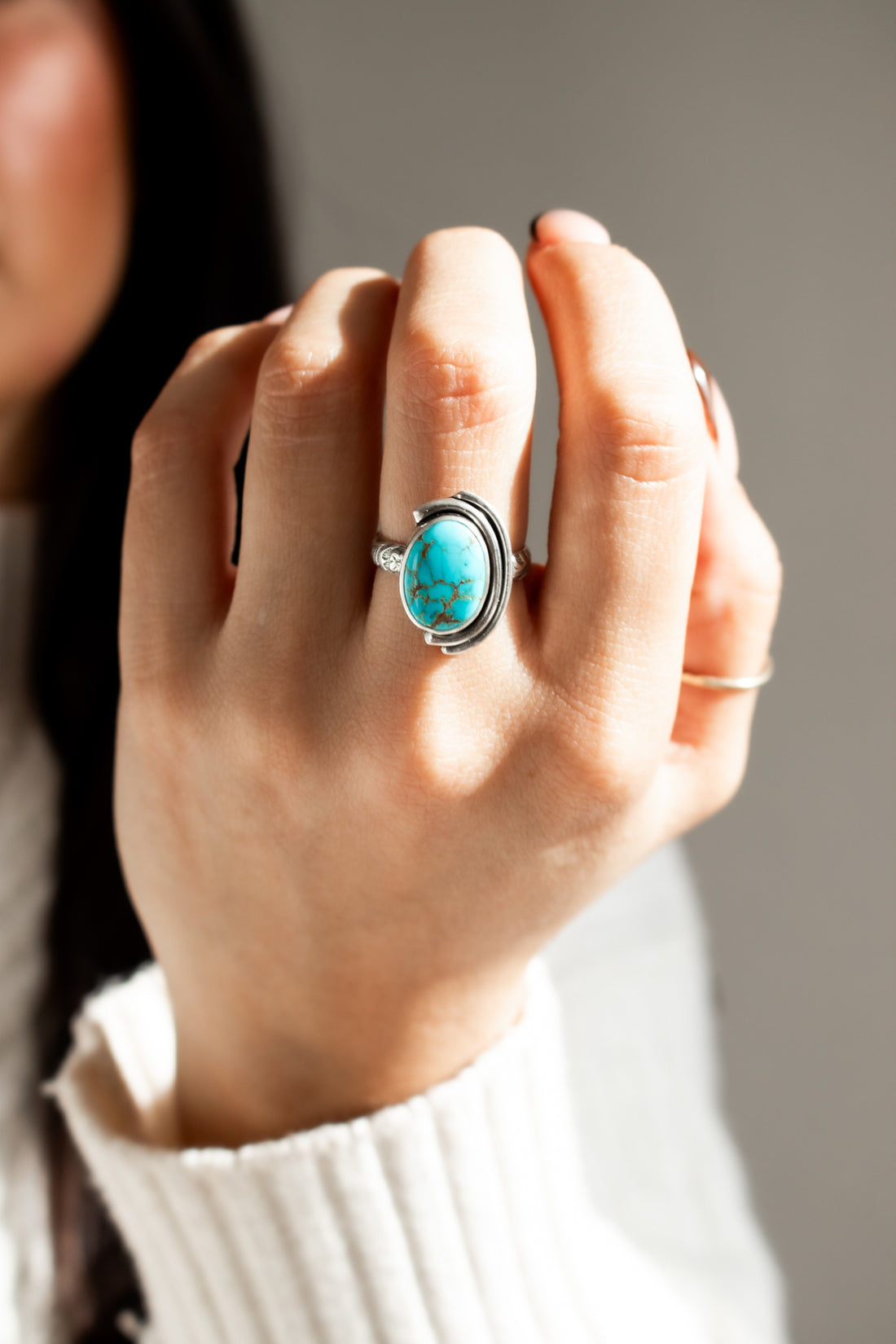 Size 8 | Sierra Bella Turquoise Art Deco Ring