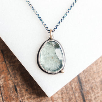 Moss Aquamarine 14k Necklace