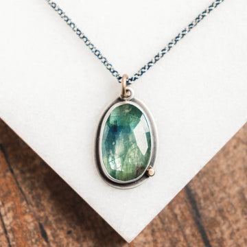 Green Kyanite 14k Necklace