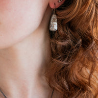 Trapezoid Astrophyllite Earrings