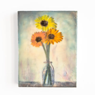 Gerbers | 6x8 Encaustic