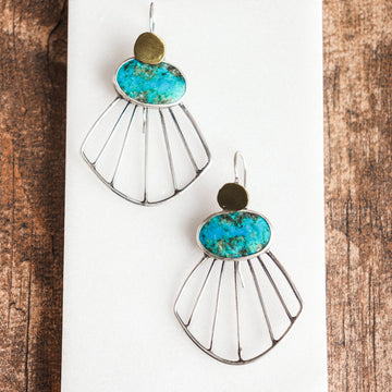 Hubei Wide Dangle Earrings