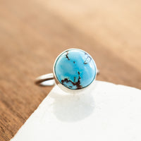 Size 6.75 | Golden Hills Turquoise Round Ring