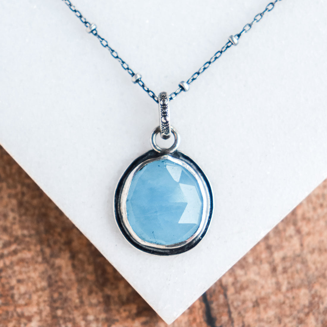 Aquamarine Pendant Necklace