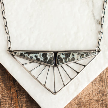 Marcasite Triangle Necklace