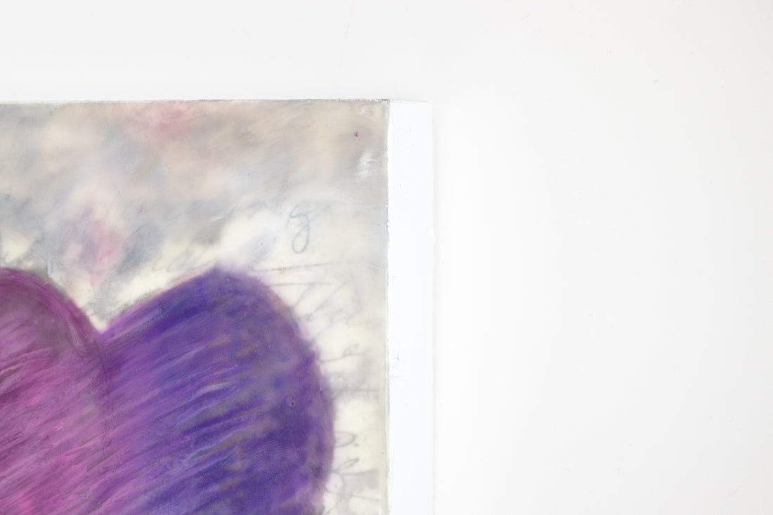 Heart | 6x8 Encaustic