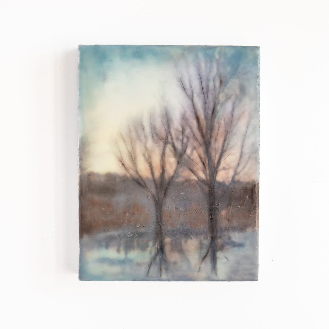 Reflection Trees  | 6x8 Encaustic
