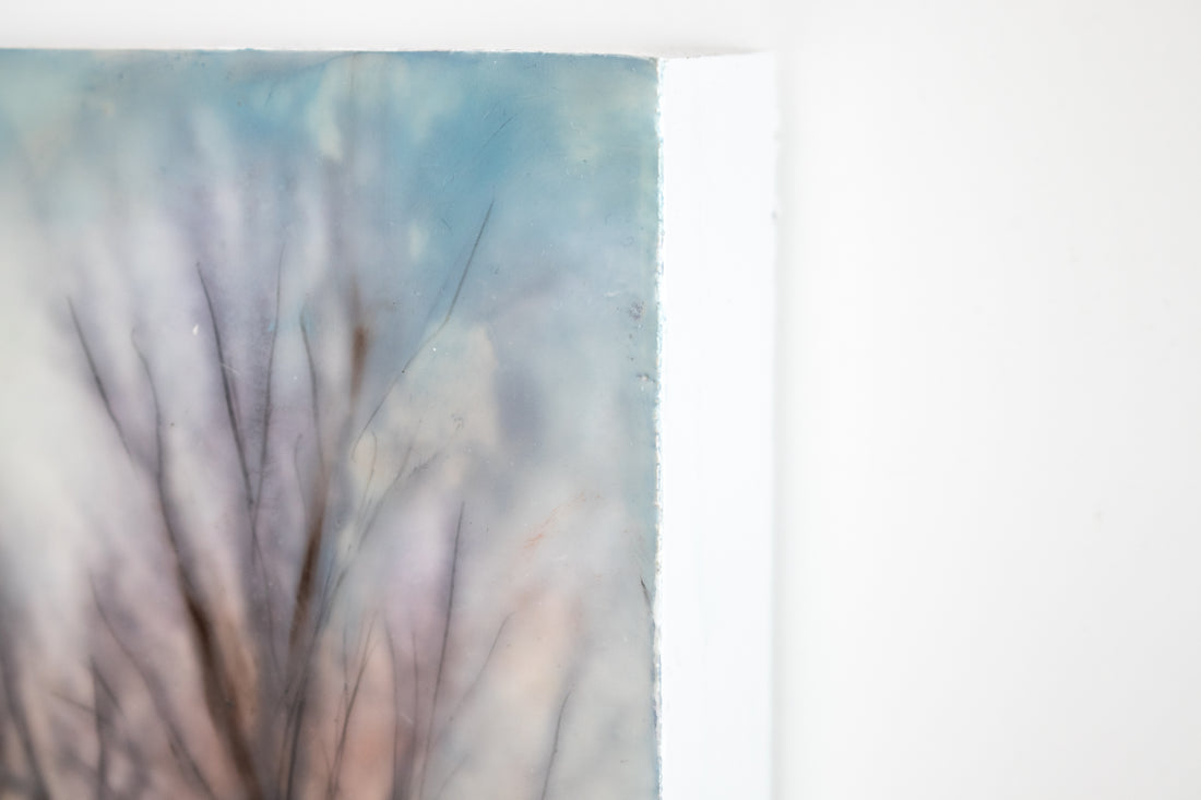 Reflection Trees  | 6x8 Encaustic