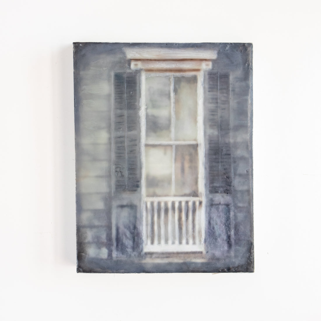 NOLA Window | 6x8 Encaustic