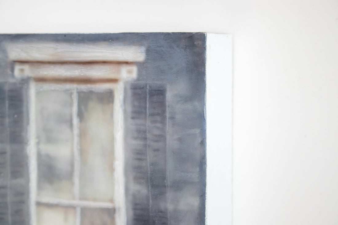 NOLA Window | 6x8 Encaustic