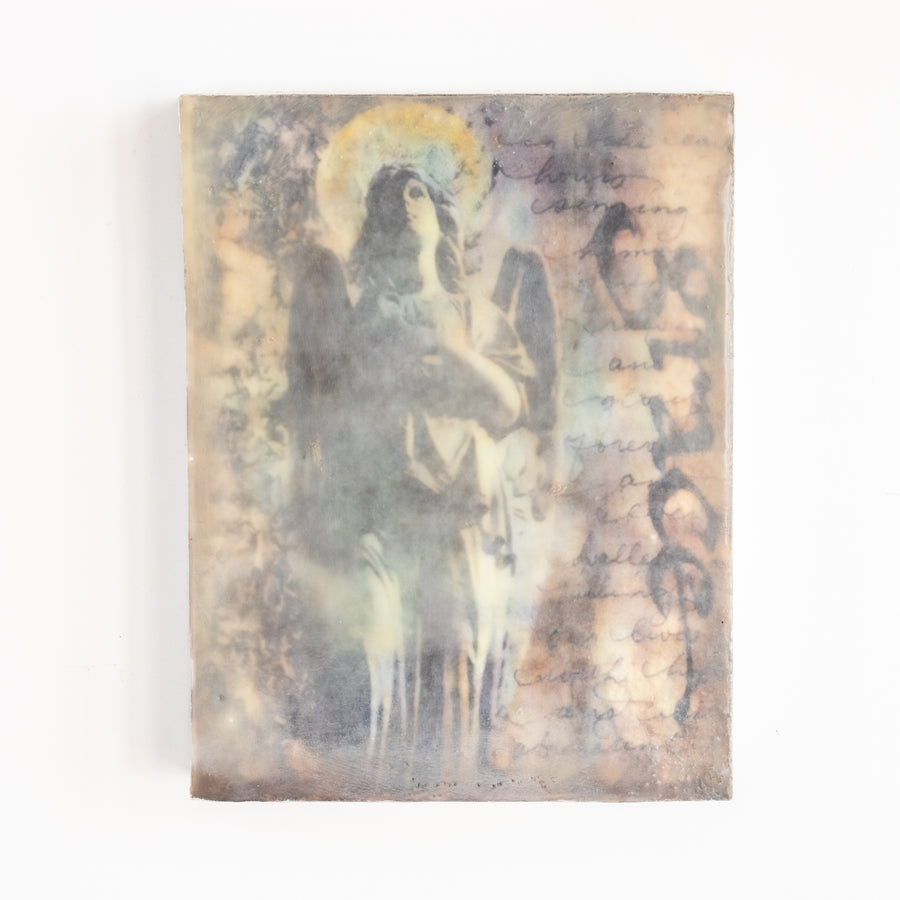 Grace Angel | 6x8 Encaustic
