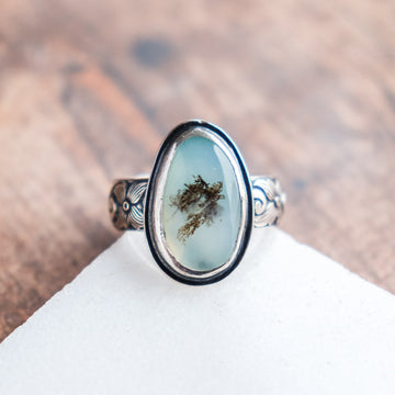 Size 8.5 | Peruvian Opal Oval Ring