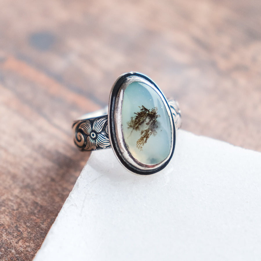 Size 8.5 | Peruvian Opal Oval Ring