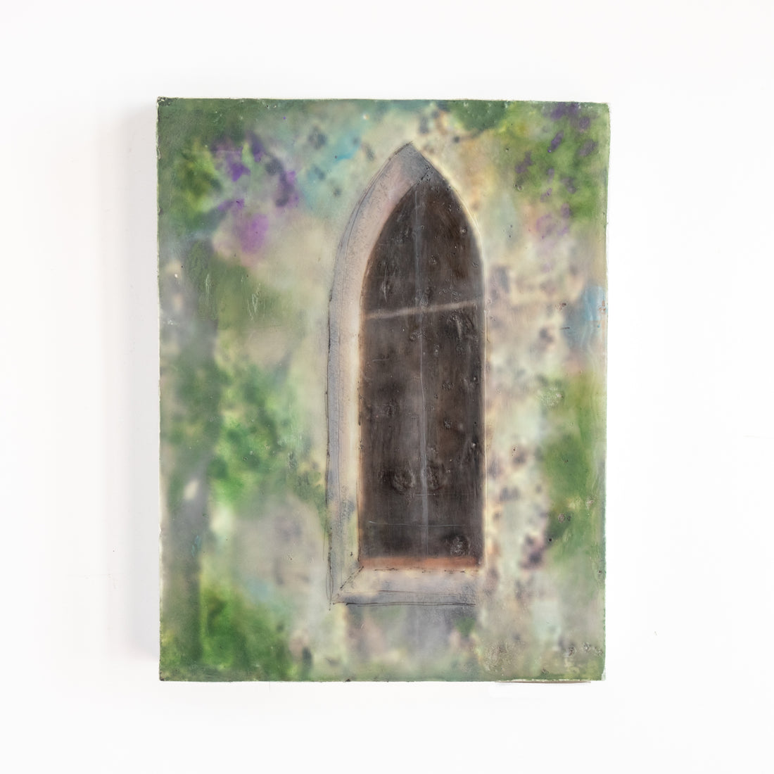 Church Window | 6x8 Encaustic