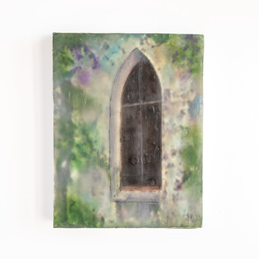 Church Window | 6x8 Encaustic
