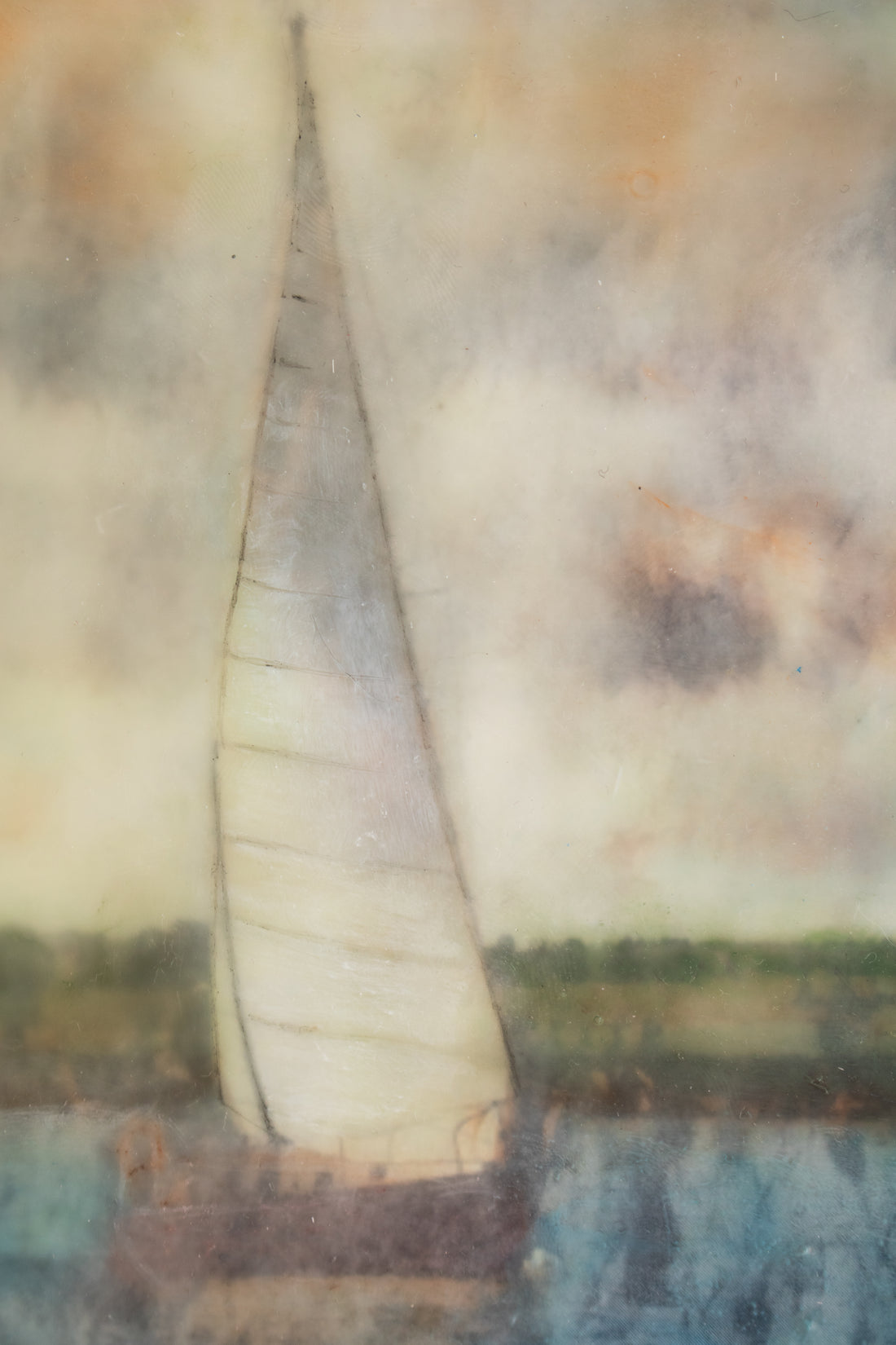 Sailboat | 6x8 Encaustic