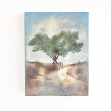 Windswept Tree | 6x8 Encaustic