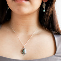 Royston Ribbon & Sleeping Beauty Turquoise Earrings no.2