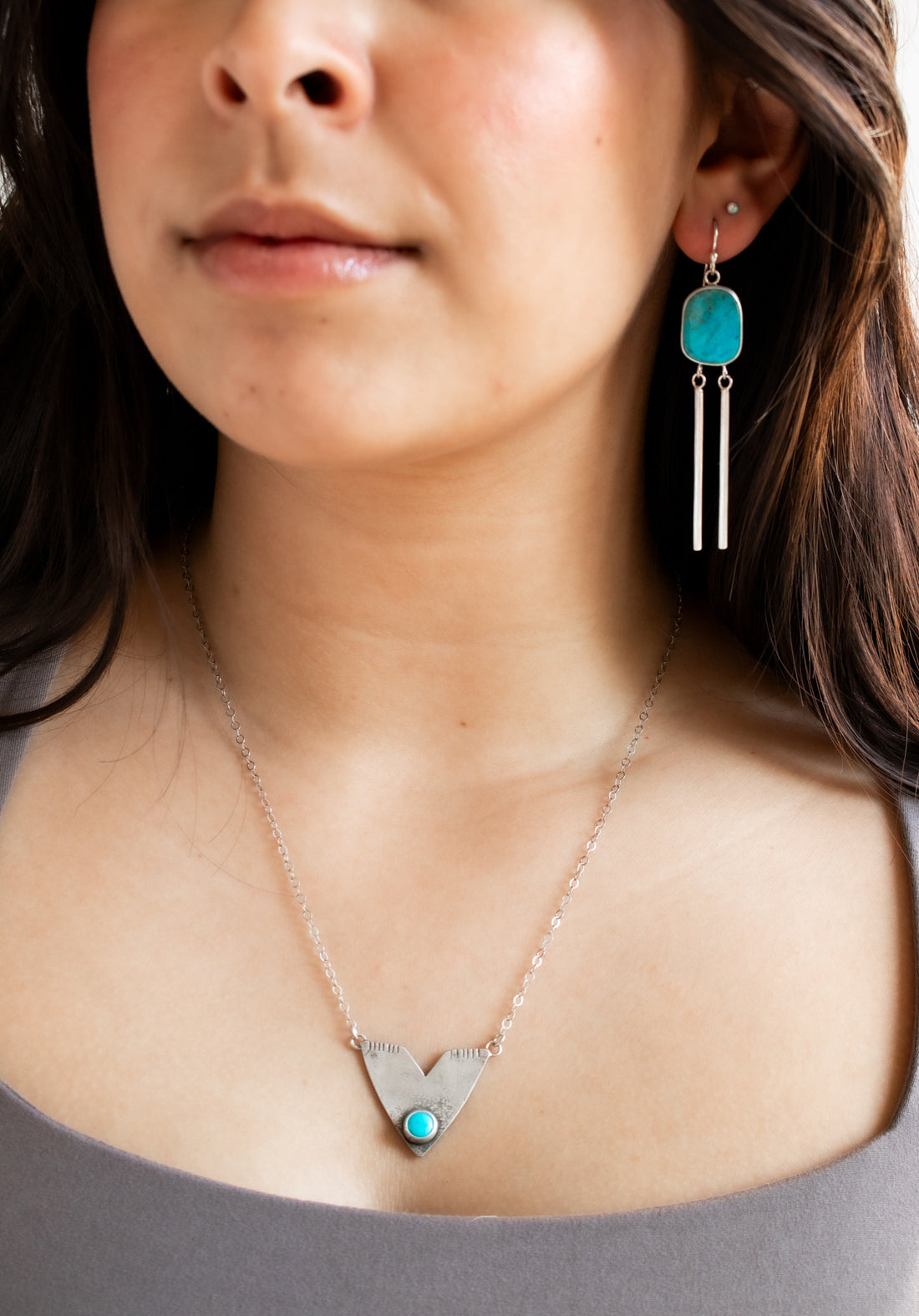 Royston Turquoise V Necklace