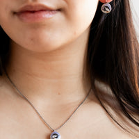 Chickadee Enamel Necklace