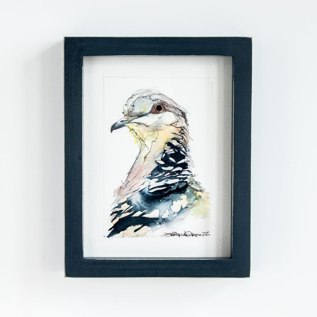 Dove Side Profile Watercolor | 7x9