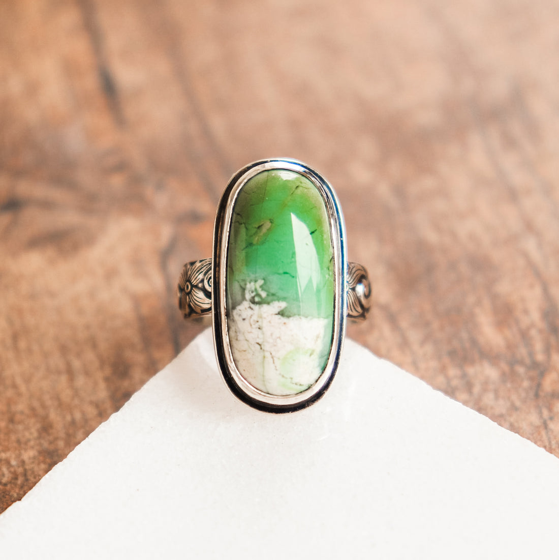 Size 7.75 | Jasper Agate Oval Ring