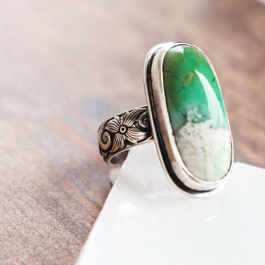 Size 7.75 | Jasper Agate Oval Ring