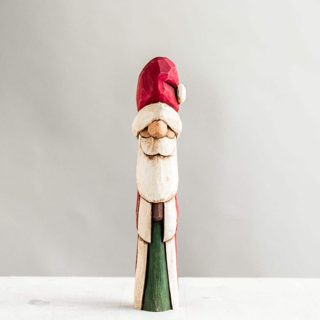 Carved Santa | Red/Green