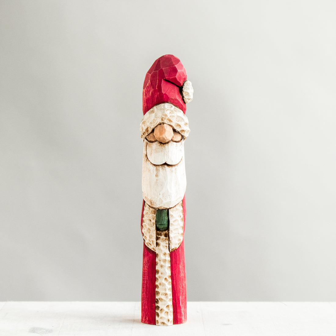 Carved Santa | Red/Green