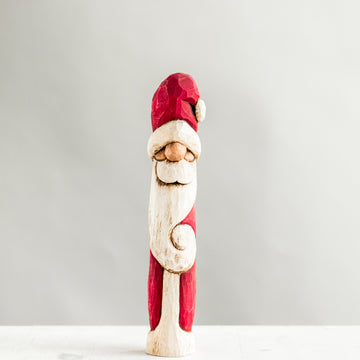 Carved Santa Red/White