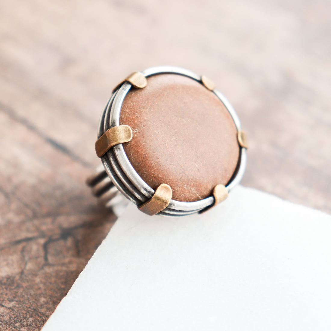 Size 8.25 | Tan MI Pebble Ring