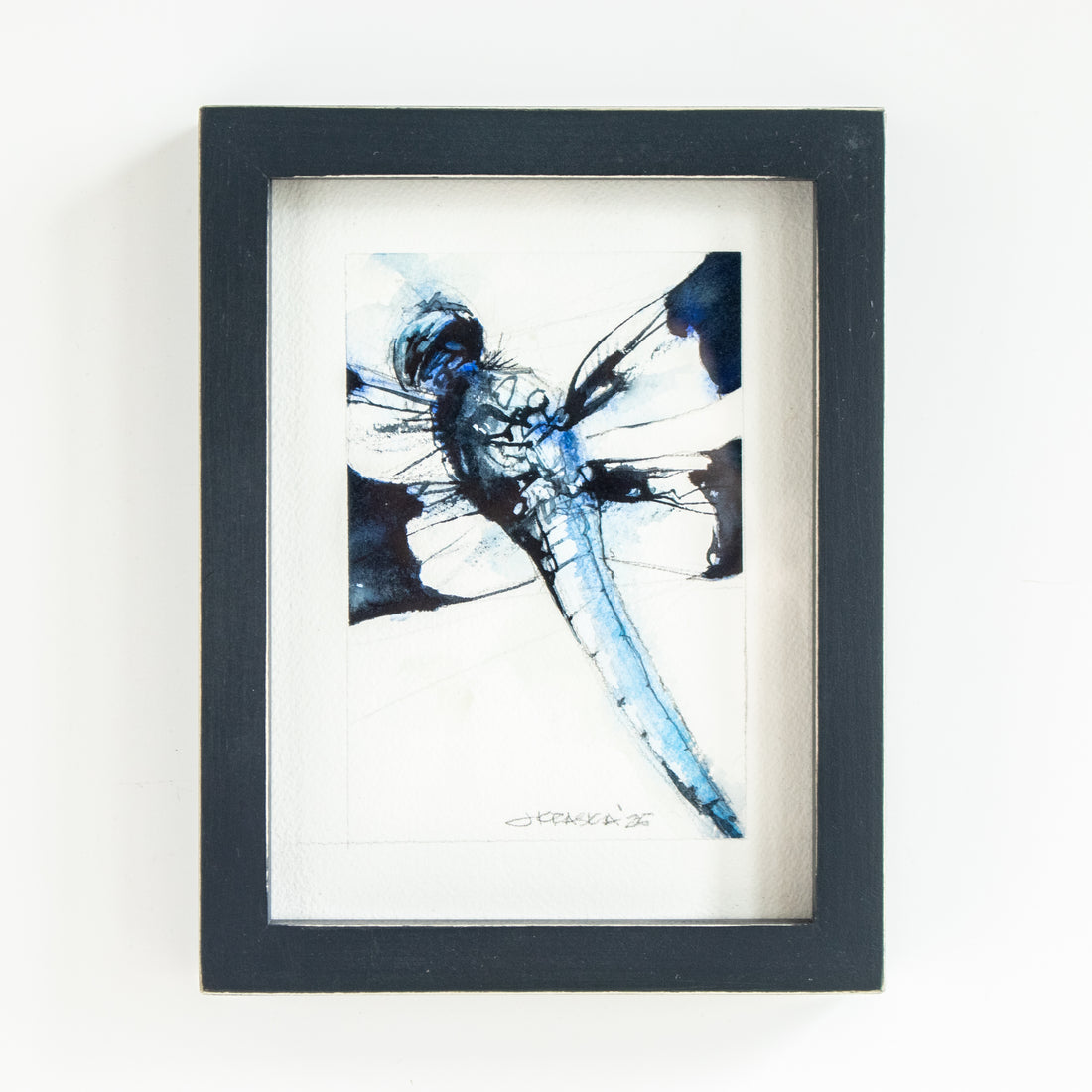 6x8 Blue Dragonfly #1 | 7x9