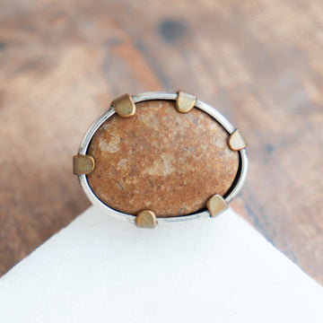 Size 6.5 | Tan MI Pebble Ring