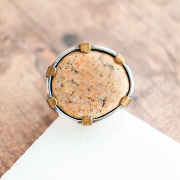 Size 6 | Tan MI Pebble Ring