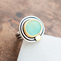 Size 7.25 | Turquoise Oval Ring