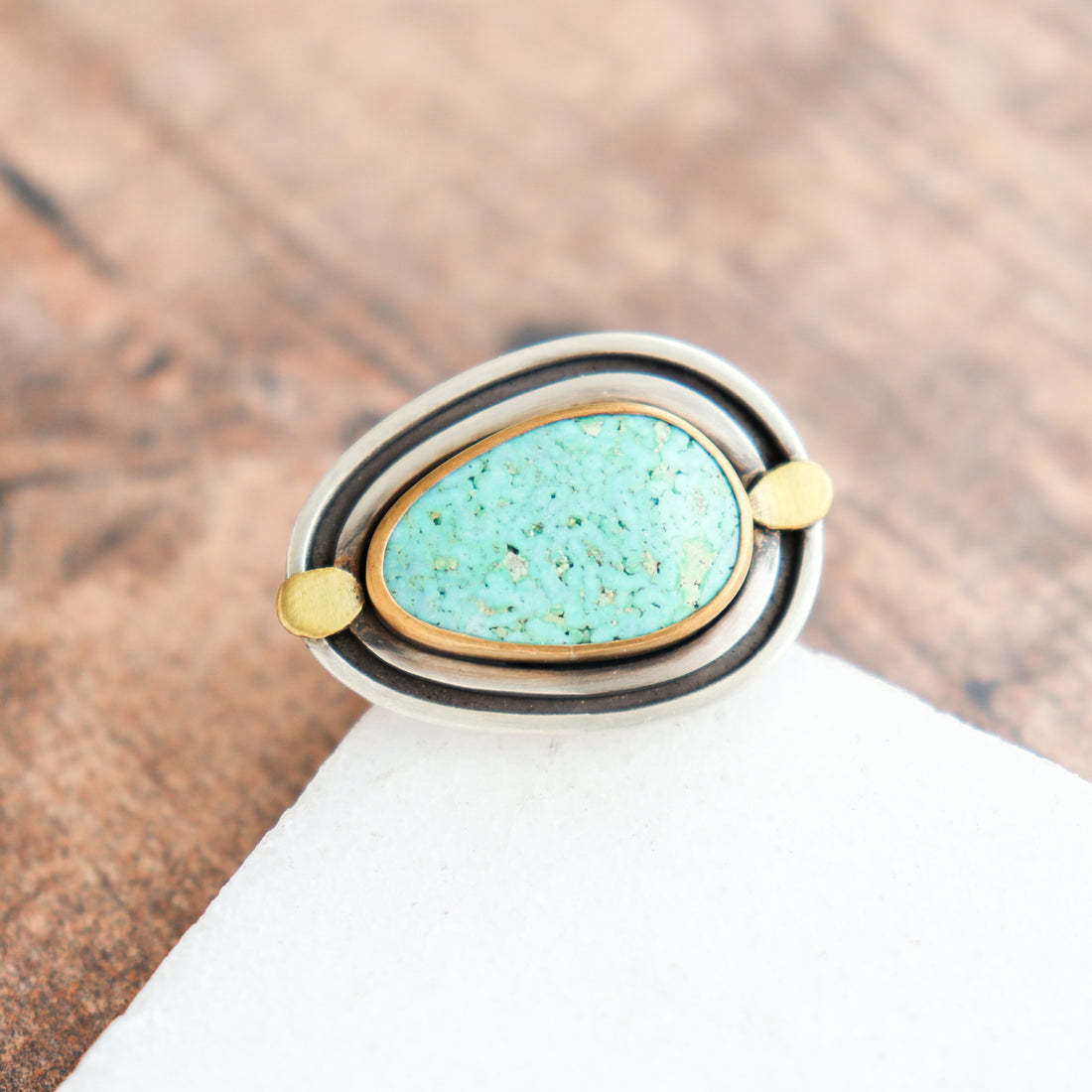 Size 7 | Turquoise Oval Ring
