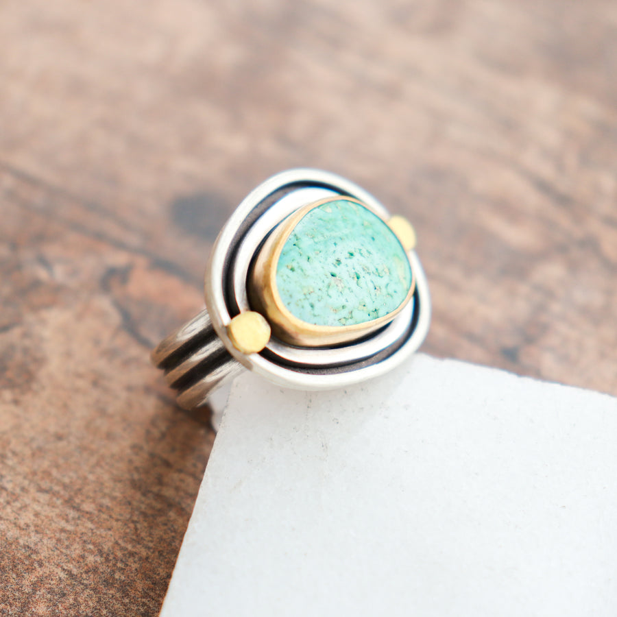 Size 7 | Turquoise Oval Ring