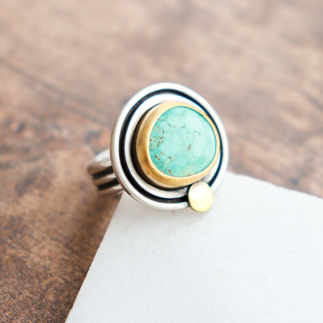 Size 7 | Turquoise Round Ring