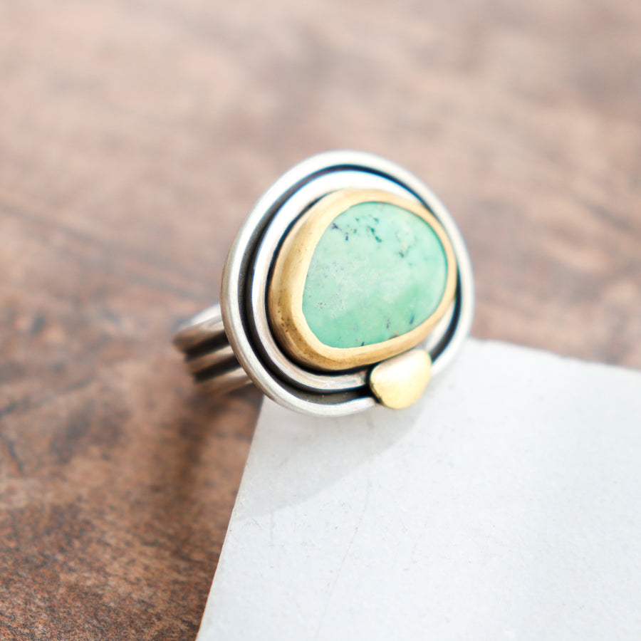 Size 7.75 | Turquoise Oval Ring