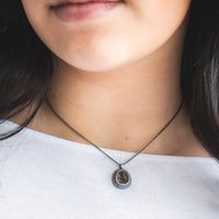 Dendritic Agate Anchor Necklace