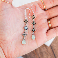 Small Aquamarine Meraki Dangle Earrings