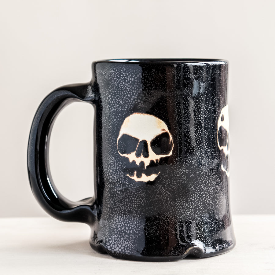 Triple Skull Black Mug no.3