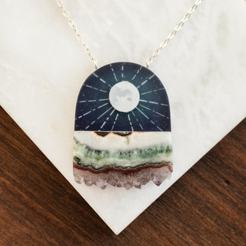 Moon Rays Crystal Necklace
