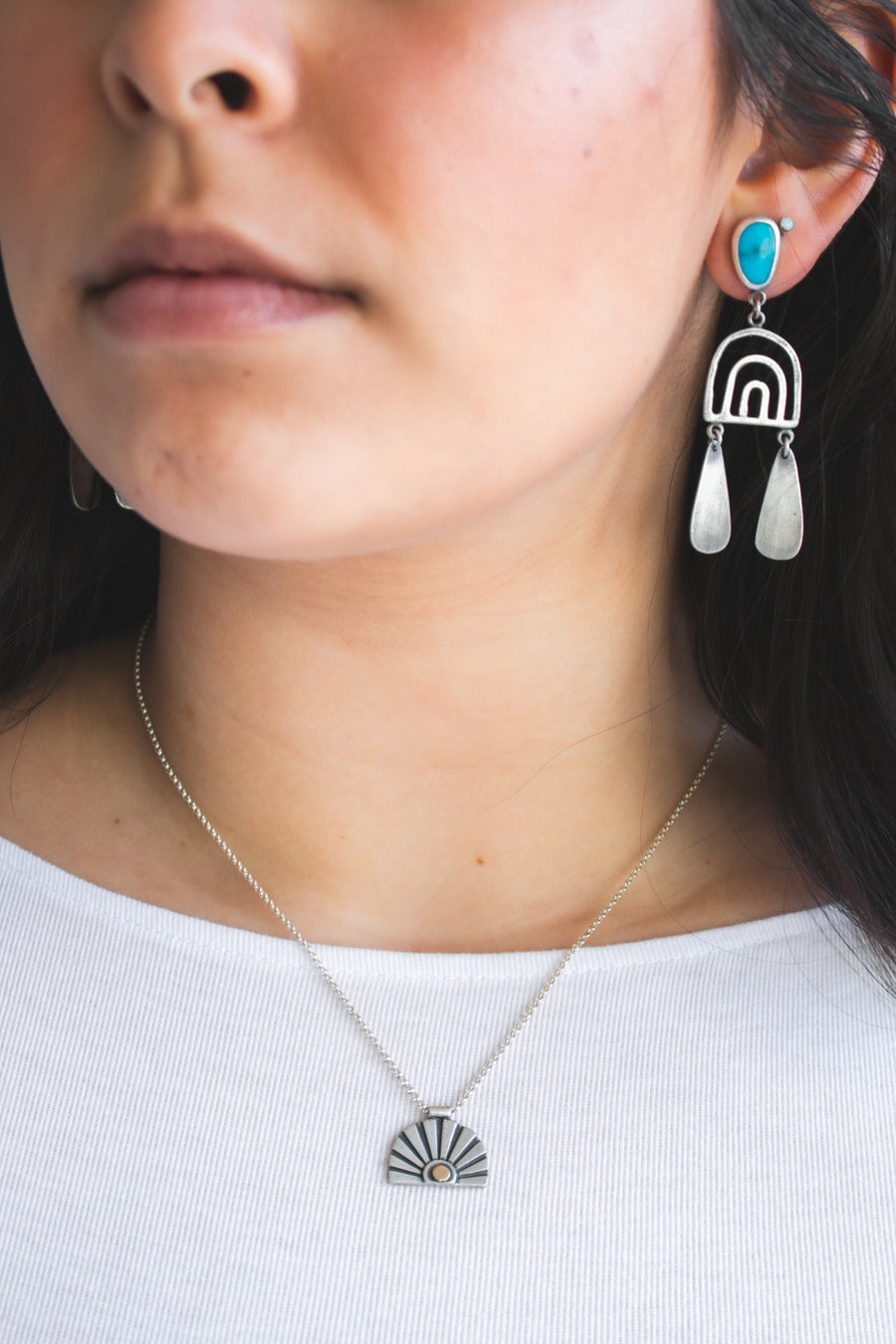 Sonoran Turquoise Rainbow Earrings