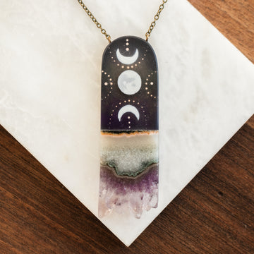 Jasper Moons Crystal Necklace no.2