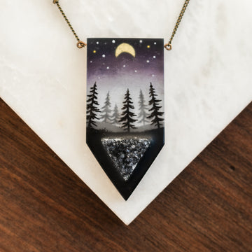 Druzy Forest Crystal Necklace