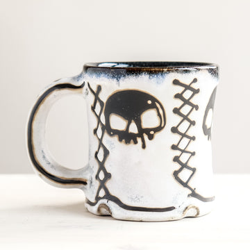 Lace-Up Skulls Mug