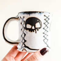 Lace-Up Skulls Mug
