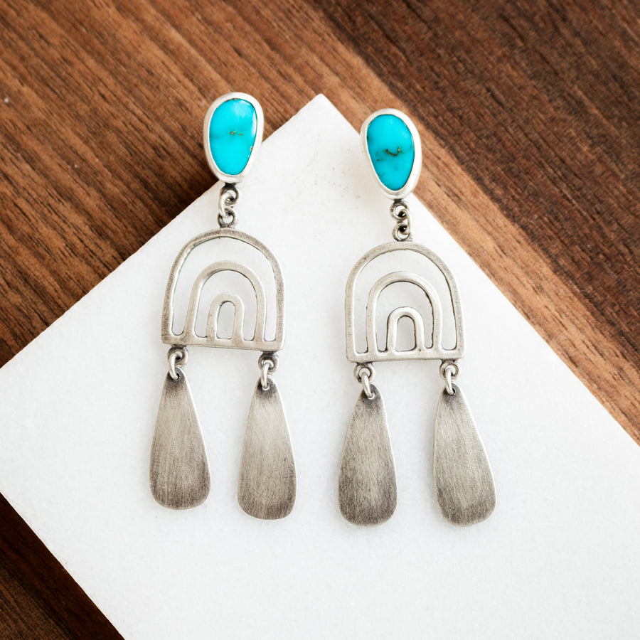 Sonoran Turquoise Rainbow Earrings